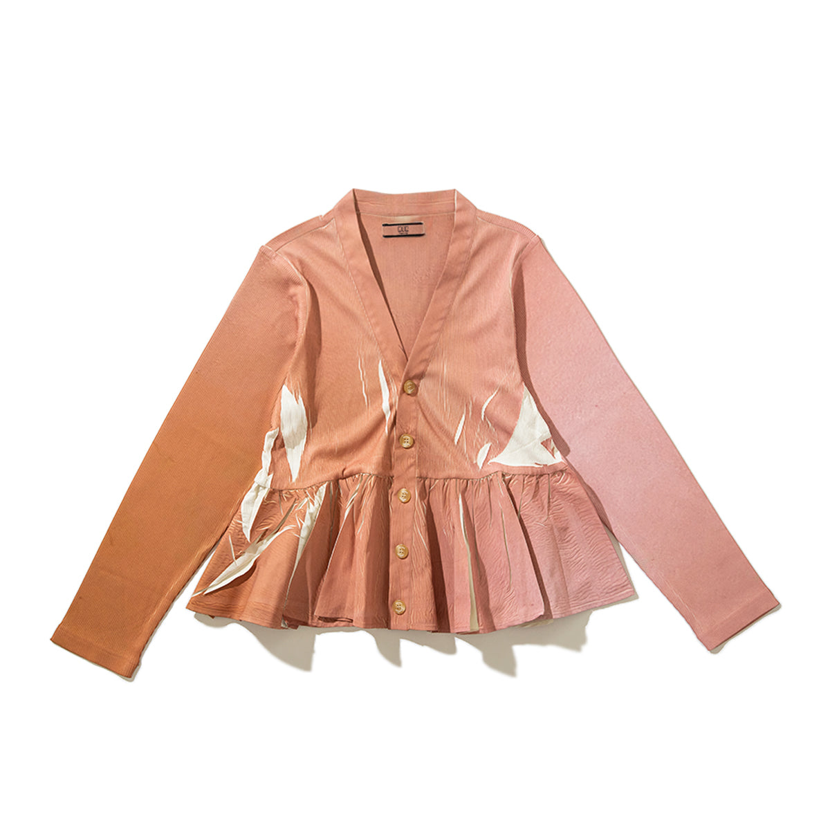 NON TOKYO DIRECT PRINT RIB GATHER CARDIGAN ノントーキョー ダイレクト プリント リブ ギャザー カーディガン NON-26S-0205【レディース カーディガン フレアシルエット ポリエステル素材 26SS】