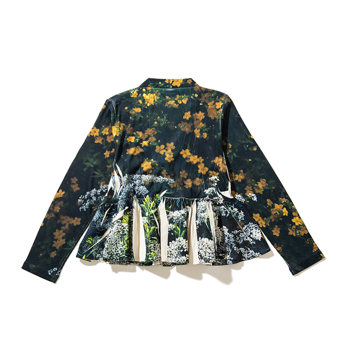 NON TOKYO DIRECT PRINT RIB GATHER CARDIGAN ノントーキョー ダイレクト プリント リブ ギャザー カーディガン NON-26S-0205【レディース カーディガン フレアシルエット ポリエステル素材 26SS】