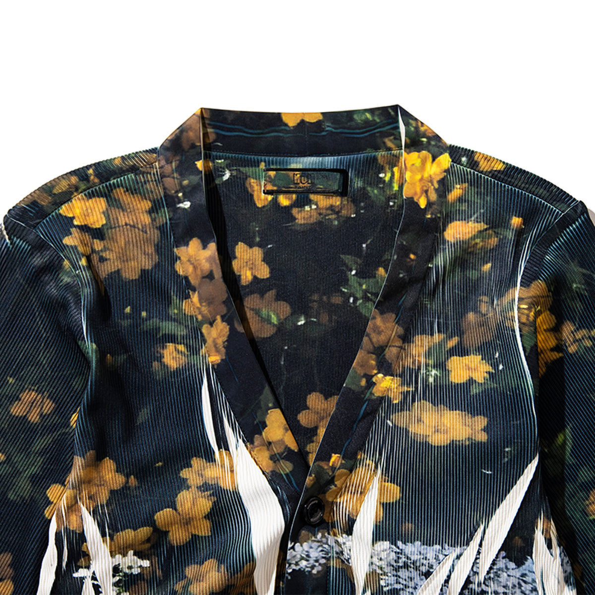 NON TOKYO DIRECT PRINT RIB GATHER CARDIGAN ノントーキョー ダイレクト プリント リブ ギャザー カーディガン NON-26S-0205【レディース カーディガン フレアシルエット ポリエステル素材 26SS】