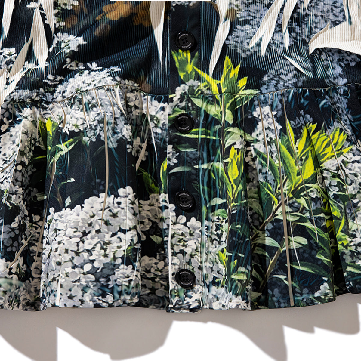 NON TOKYO DIRECT PRINT RIB GATHER CARDIGAN ノントーキョー ダイレクト プリント リブ ギャザー カーディガン NON-26S-0205【レディース カーディガン フレアシルエット ポリエステル素材 26SS】