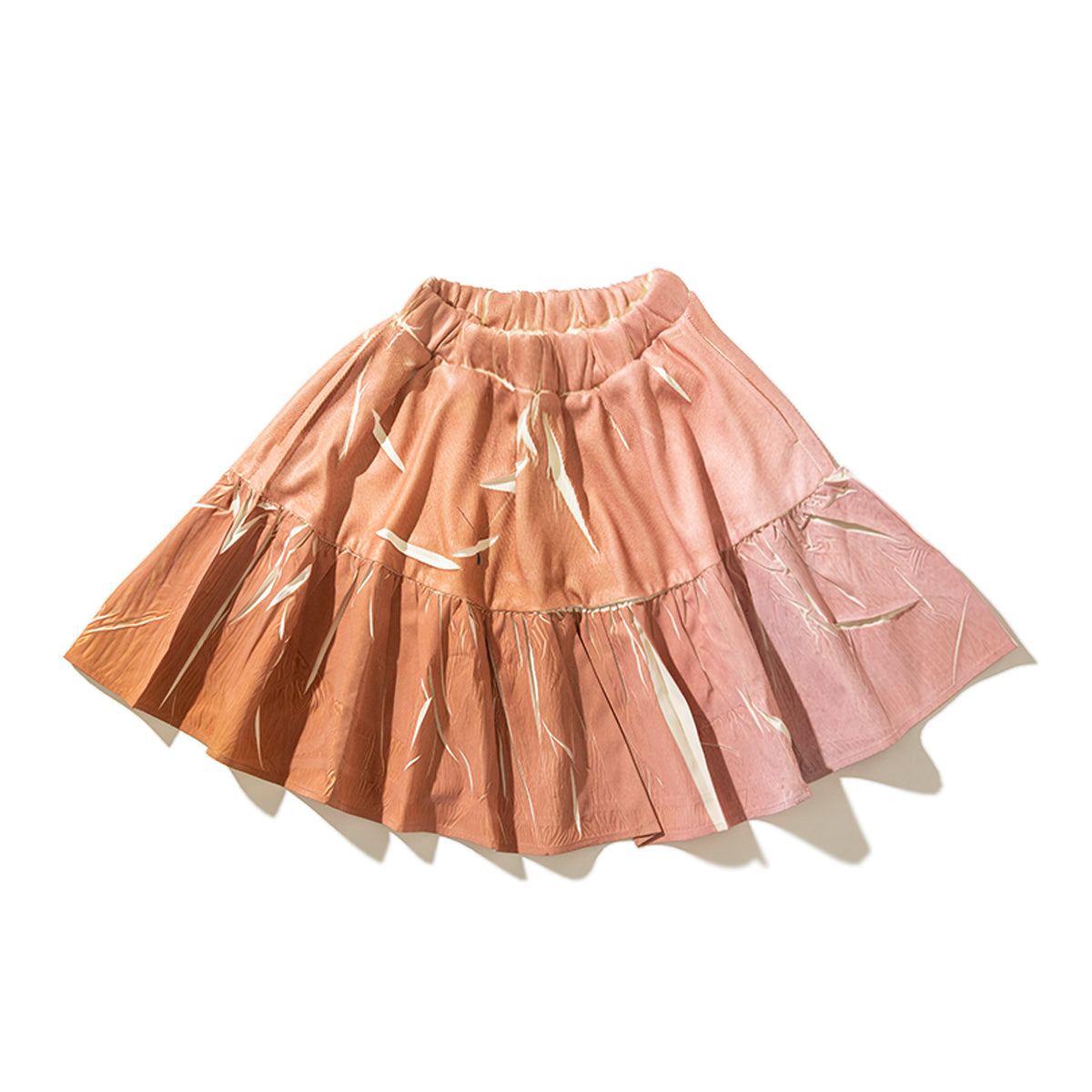 NON TOKYO DIRECT PRINT RIB GATHER MINI SKIRT ノントーキョー ダイレクト プリント リブ ギャザー ミニ スカート NON-26S-0206【レディース ギャザースカート フレアシルエット ポリエステル素材 26SS】