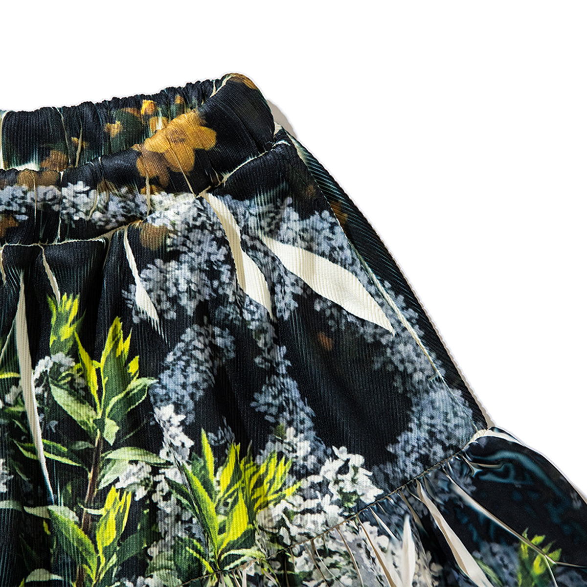 NON TOKYO DIRECT PRINT RIB GATHER MINI SKIRT ノントーキョー ダイレクト プリント リブ ギャザー ミニ スカート NON-26S-0206【レディース ギャザースカート フレアシルエット ポリエステル素材 26SS】