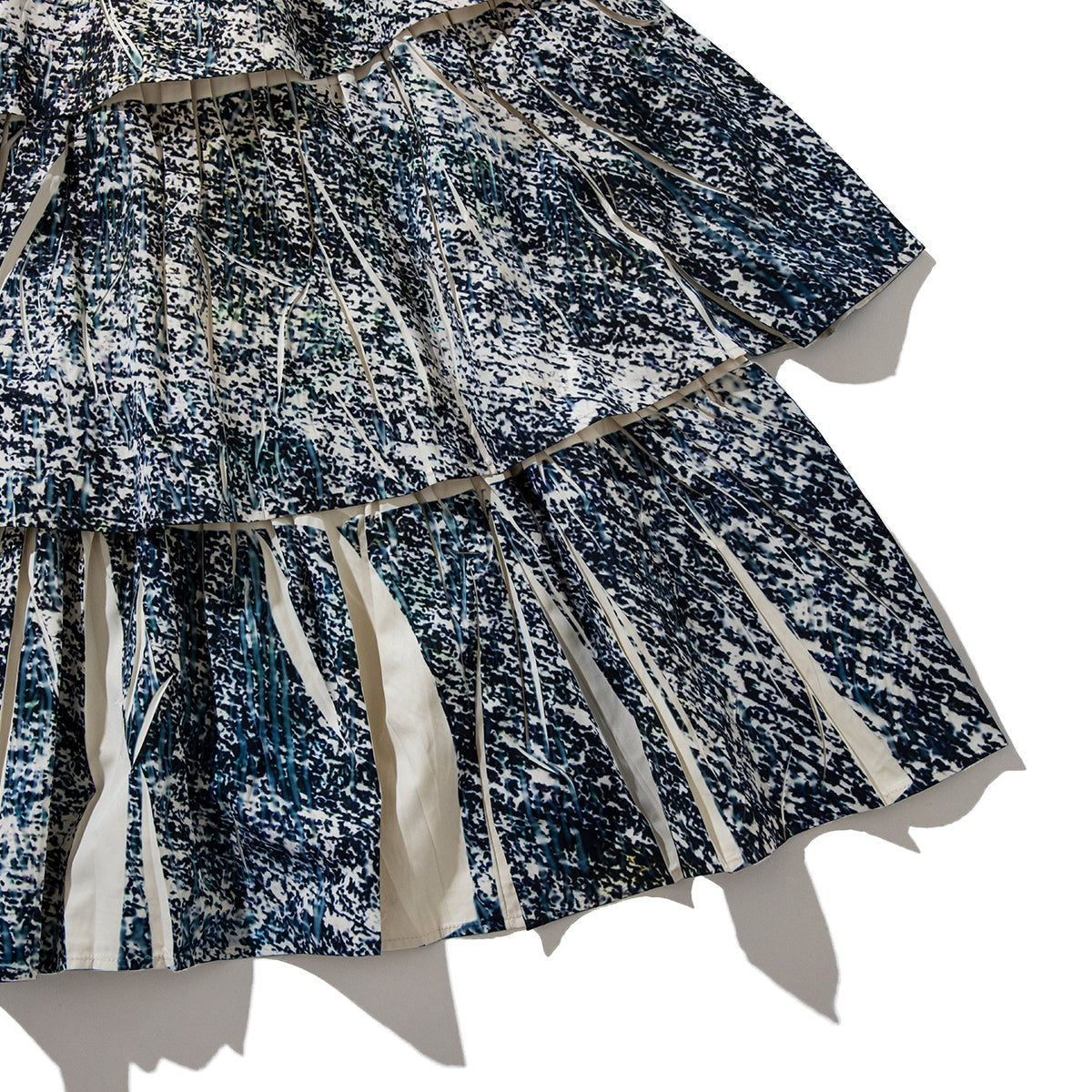NON TOKYO DIRECT PRINT RIB GATHER LONG SKIRT ノントーキョー ダイレクト プリント リブ ギャザー ロング スカート NON-26S-0207【レディース ギャザースカート フリル ポリエステル素材 26SS】