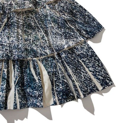 NON TOKYO DIRECT PRINT RIB GATHER LONG SKIRT ノントーキョー ダイレクト プリント リブ ギャザー ロング スカート NON-26S-0207【レディース ギャザースカート フリル ポリエステル素材 26SS】