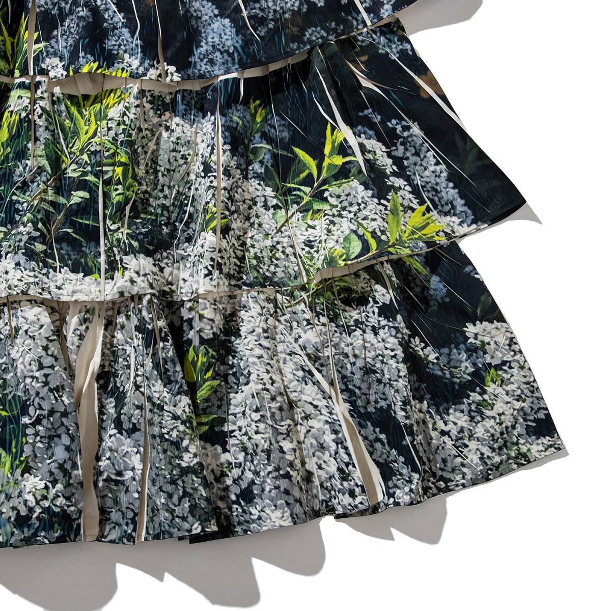 NON TOKYO DIRECT PRINT RIB GATHER LONG SKIRT ノントーキョー ダイレクト プリント リブ ギャザー ロング スカート NON-26S-0207【レディース ギャザースカート フリル ポリエステル素材 26SS】