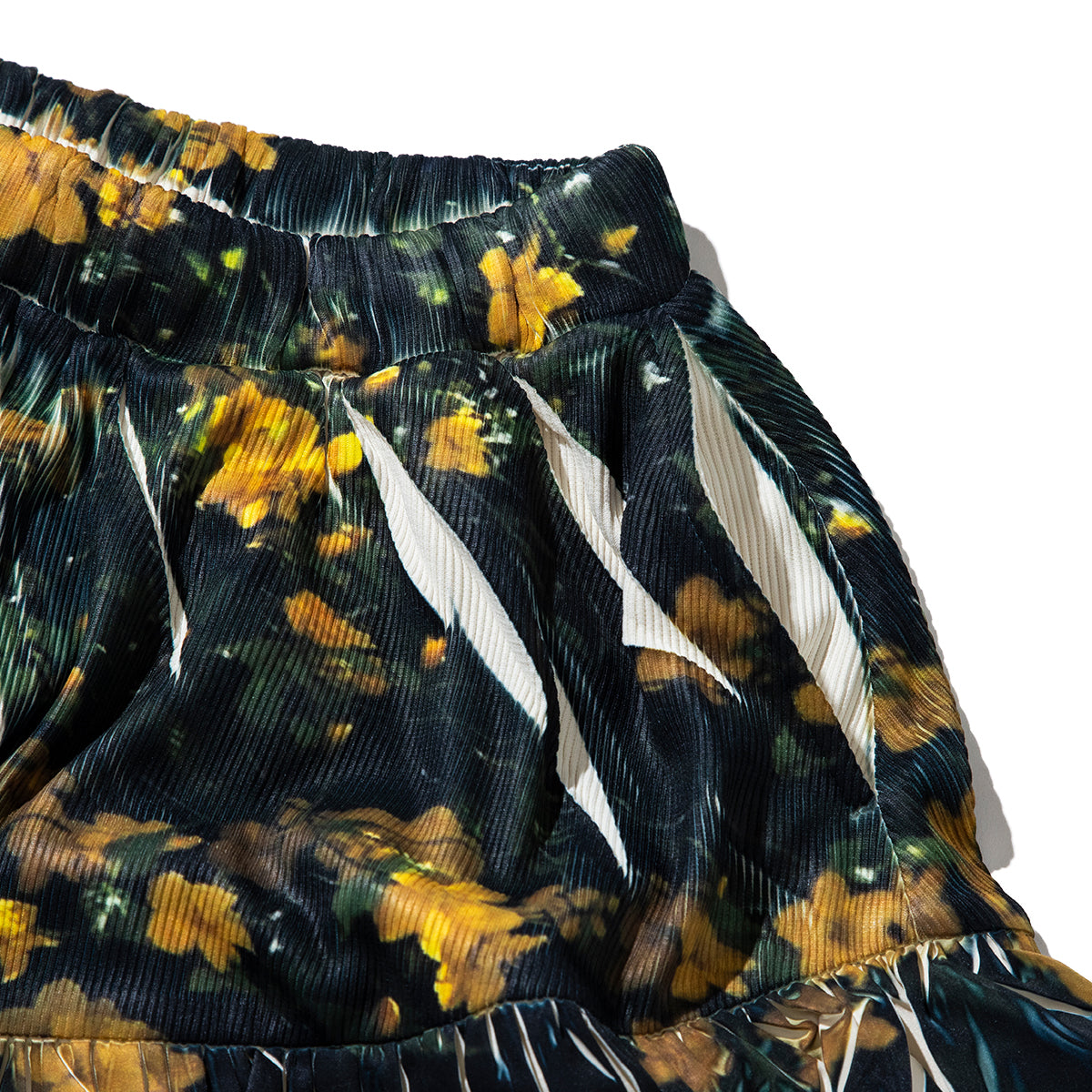 NON TOKYO DIRECT PRINT RIB GATHER LONG SKIRT ノントーキョー ダイレクト プリント リブ ギャザー ロング スカート NON-26S-0207【レディース ギャザースカート フリル ポリエステル素材 26SS】