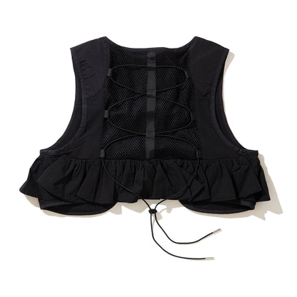 NON TOKYO UTILITY TRAINING VEST ノントーキョー ユーティリティ トレーニング ベスト NON-26S-0302【レディース ミニベスト ポケット フリル 26SS】