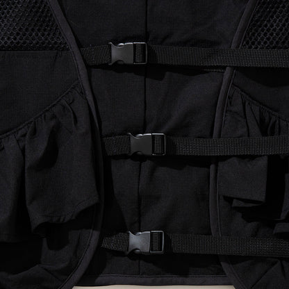 NON TOKYO UTILITY TRAINING VEST ノントーキョー ユーティリティ トレーニング ベスト NON-26S-0302【レディース ミニベスト ポケット フリル 26SS】