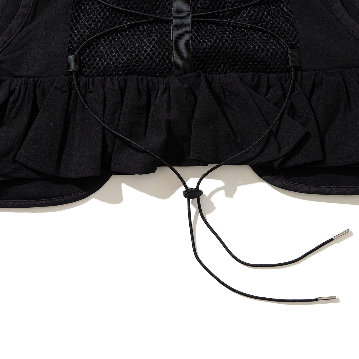 NON TOKYO UTILITY TRAINING VEST ノントーキョー ユーティリティ トレーニング ベスト NON-26S-0302【レディース ミニベスト ポケット フリル 26SS】