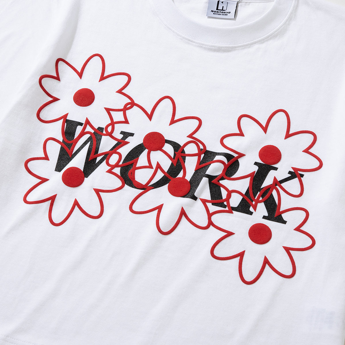 NON TOKYO WORK PRINT SHORT T-SHIRT ノントーキョー ワーク プリント ショート ティーシャツ NON-26S-0336【レディース 半袖 グラフィック コットン100% 26SS】