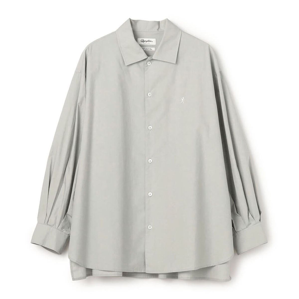 Gymphlex Cotton L/S tunic shirt ジムフレックス コットン 長袖チュニックシャツ GY-B0365-OGT【レディース 長袖シャツ リラックスサイズ サイドスリット 26SS】