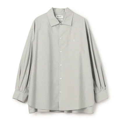 Gymphlex Cotton L/S tunic shirt ジムフレックス コットン 長袖チュニックシャツ GY-B0365-OGT【レディース 長袖シャツ リラックスサイズ サイドスリット 26SS】