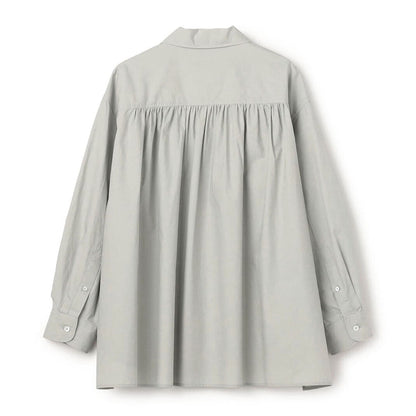 Gymphlex Cotton L/S tunic shirt ジムフレックス コットン 長袖チュニックシャツ GY-B0365-OGT【レディース 長袖シャツ リラックスサイズ サイドスリット 26SS】