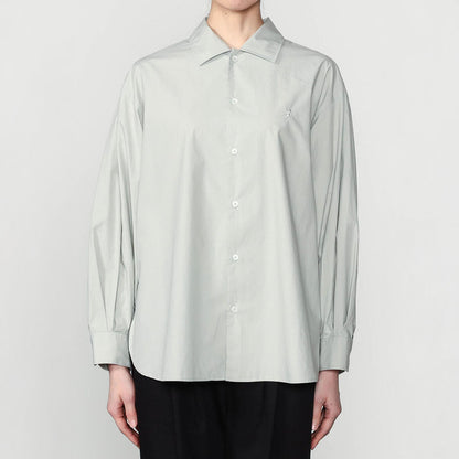 Gymphlex Cotton L/S tunic shirt ジムフレックス コットン 長袖チュニックシャツ GY-B0365-OGT【レディース 長袖シャツ リラックスサイズ サイドスリット 26SS】