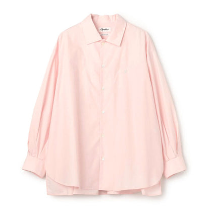 Gymphlex Cotton L/S tunic shirt ジムフレックス コットン 長袖チュニックシャツ GY-B0365-OGT【レディース 長袖シャツ リラックスサイズ サイドスリット 26SS】