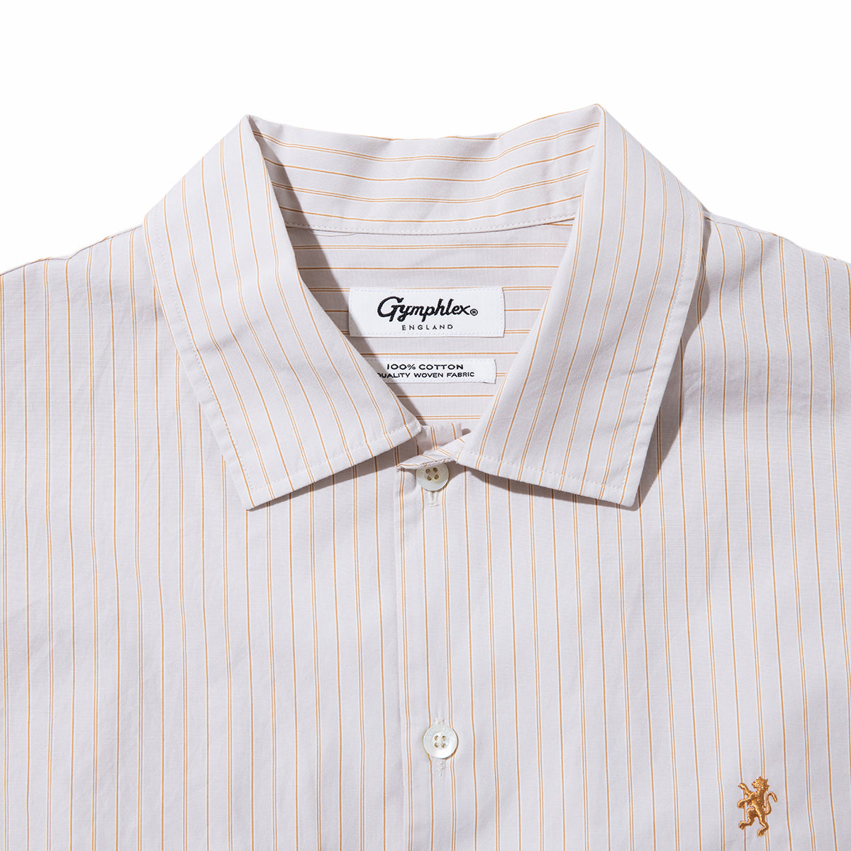 Gymphlex Cotton Multi-Stripe L/S Tunic Shirt ジムフレックス コットン マルチストライプ 長袖チュニックシャツ GY-B0365-PMS【レディース 長袖シャツ リラックスサイズ サイドスリット 26SS】
