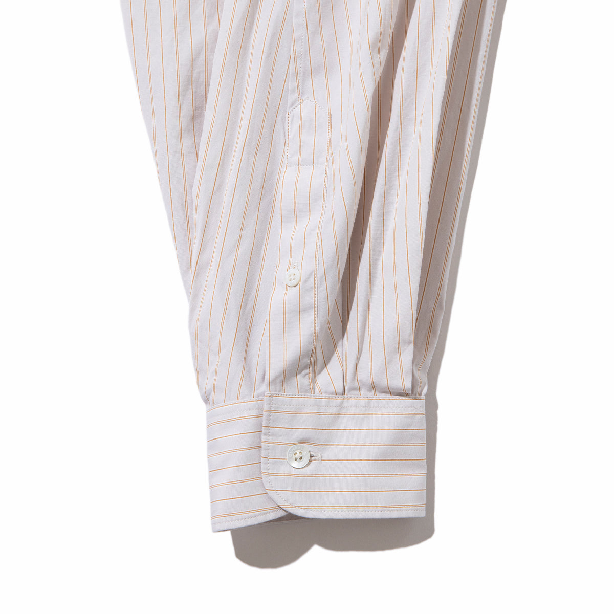 Gymphlex Cotton Multi-Stripe L/S Tunic Shirt ジムフレックス コットン マルチストライプ 長袖チュニックシャツ GY-B0365-PMS【レディース 長袖シャツ リラックスサイズ サイドスリット 26SS】