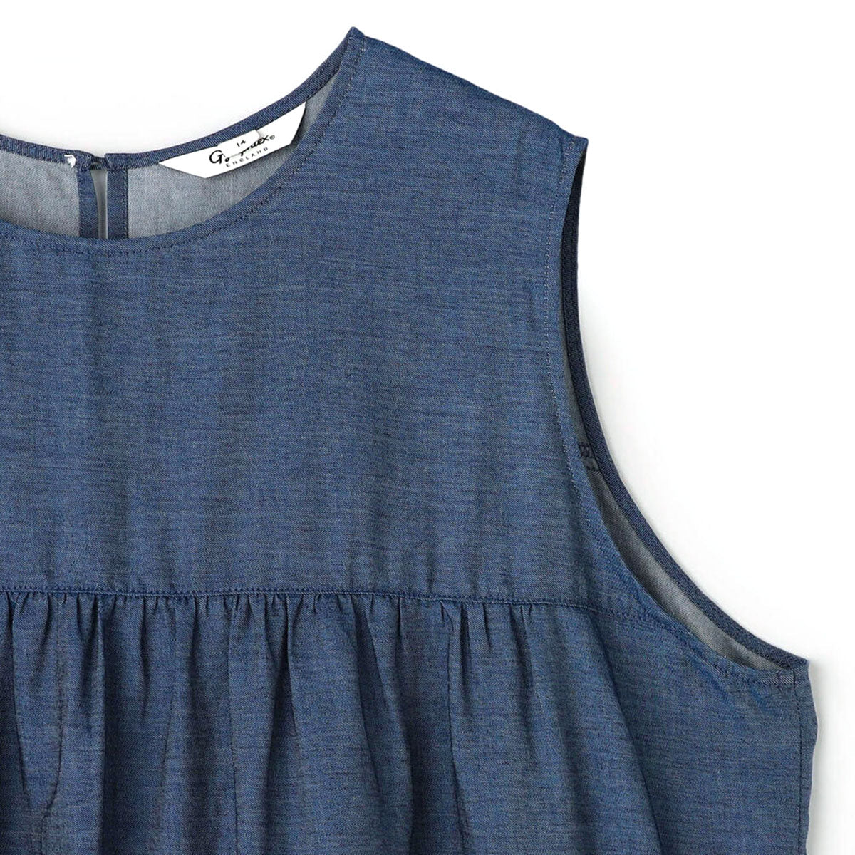 Gymphlex Tiered tunic ジムフレックス ティアードチュニック GY-B0470-DPD【レディース コットン素材 デニム生地 26SS】