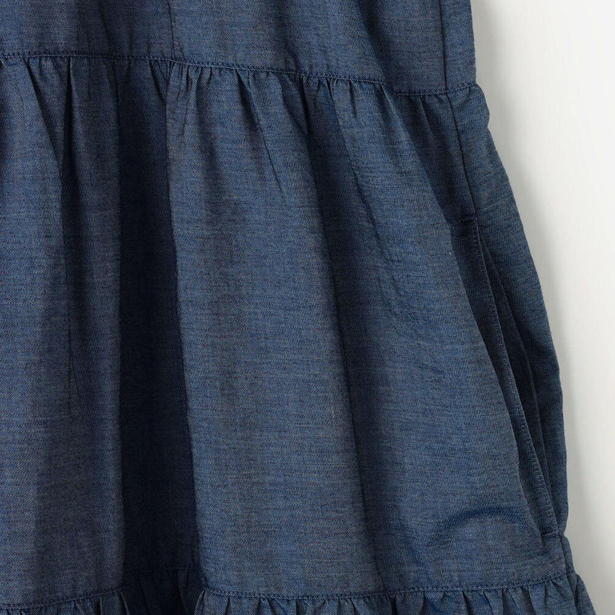 Gymphlex Tiered tunic ジムフレックス ティアードチュニック GY-B0470-DPD【レディース コットン素材 デニム生地 26SS】
