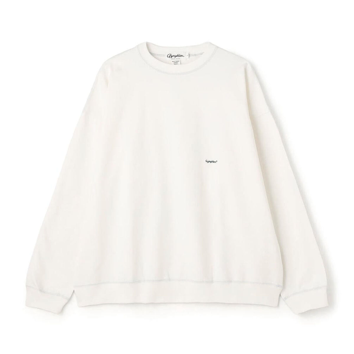 Gymphlex Crewneck L/S T-shirt ジムフレックス クルーネック 長袖Tシャツ GY-C0102-HWJ【レディース コットン素材 刺繍ロゴ 長袖 26SS】