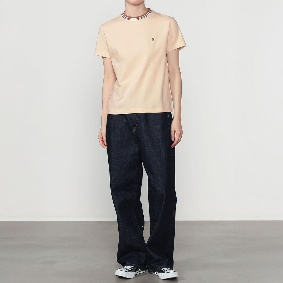 Gymphlex Crew Neck Line T-Shirt ジムフレックス クルーネック ラインTシャツ GY-C0448-CCB【レディース 半袖 伸縮性 クルーネック 26SS】