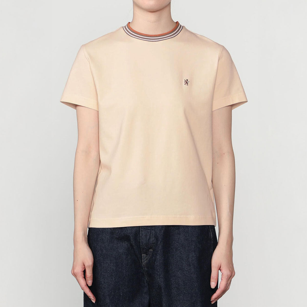 Gymphlex Crew Neck Line T-Shirt ジムフレックス クルーネック ラインTシャツ GY-C0448-CCB【レディース 半袖 伸縮性 クルーネック 26SS】