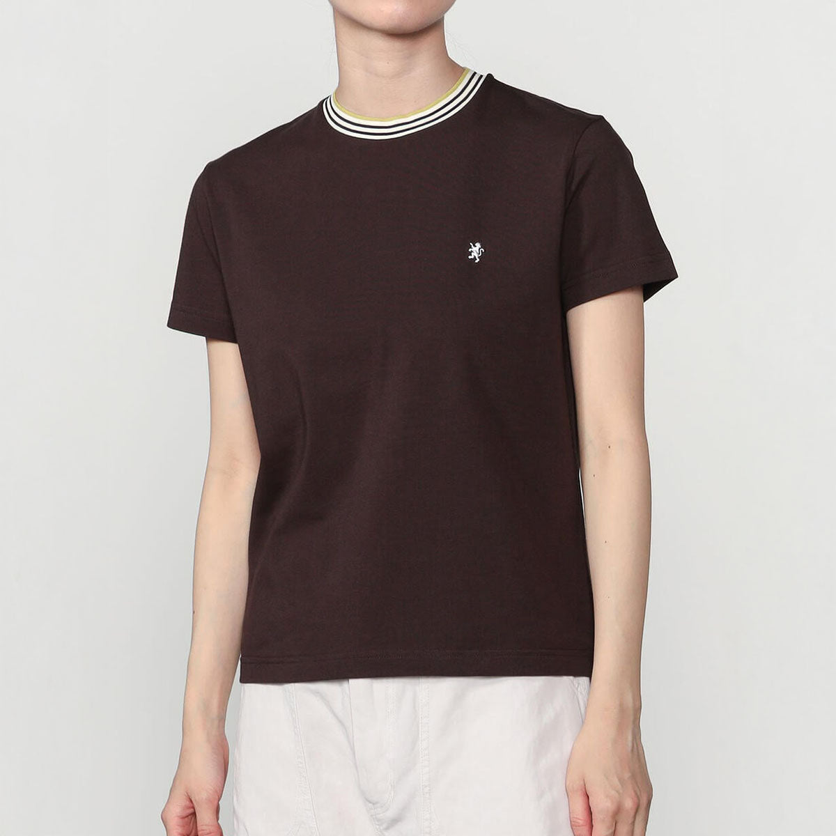 Gymphlex Crew Neck Line T-Shirt ジムフレックス クルーネック ラインTシャツ GY-C0448-CCB【レディース 半袖 伸縮性 クルーネック 26SS】