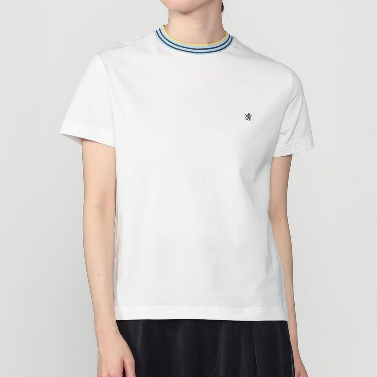 Gymphlex Crew Neck Line T-Shirt ジムフレックス クルーネック ラインTシャツ GY-C0448-CCB【レディース 半袖 伸縮性 クルーネック 26SS】