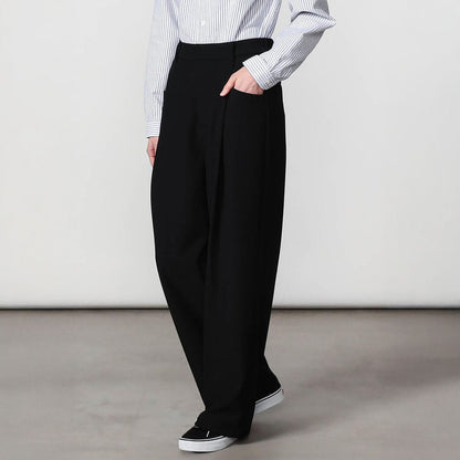 Gymphlex Tuck Wide Easy Pants ジムフレックス タック ワイドイージーパンツ GY-E0304-JIK【レディース フロントタック ワイドストレート 26SS】