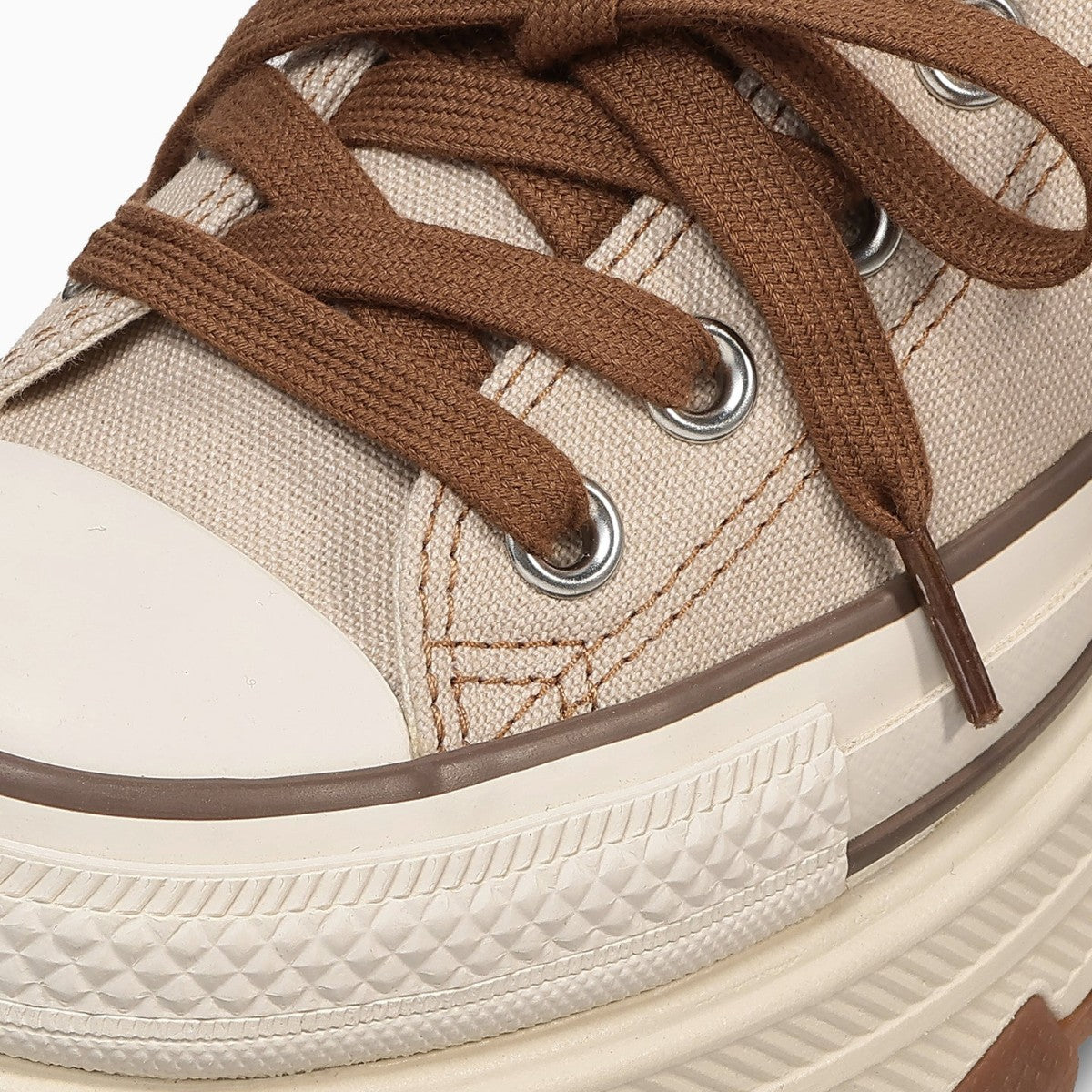 k*9様 ローレス スープレックス コアサイド シルバー ブラウン ALL STAR TREKWAVE LACEEDGE OX / オールスター トレックウエーブ