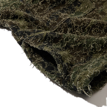 Diaspora skateboards Starbury Parka ディアスポラ スケートボード スターベリーパーカー DSP-26SS-0T02【メンズ フード付きジャケット パッチワークデニム カモフラージュ柄 ボックスシルエット ドローコード仕様 26SS】