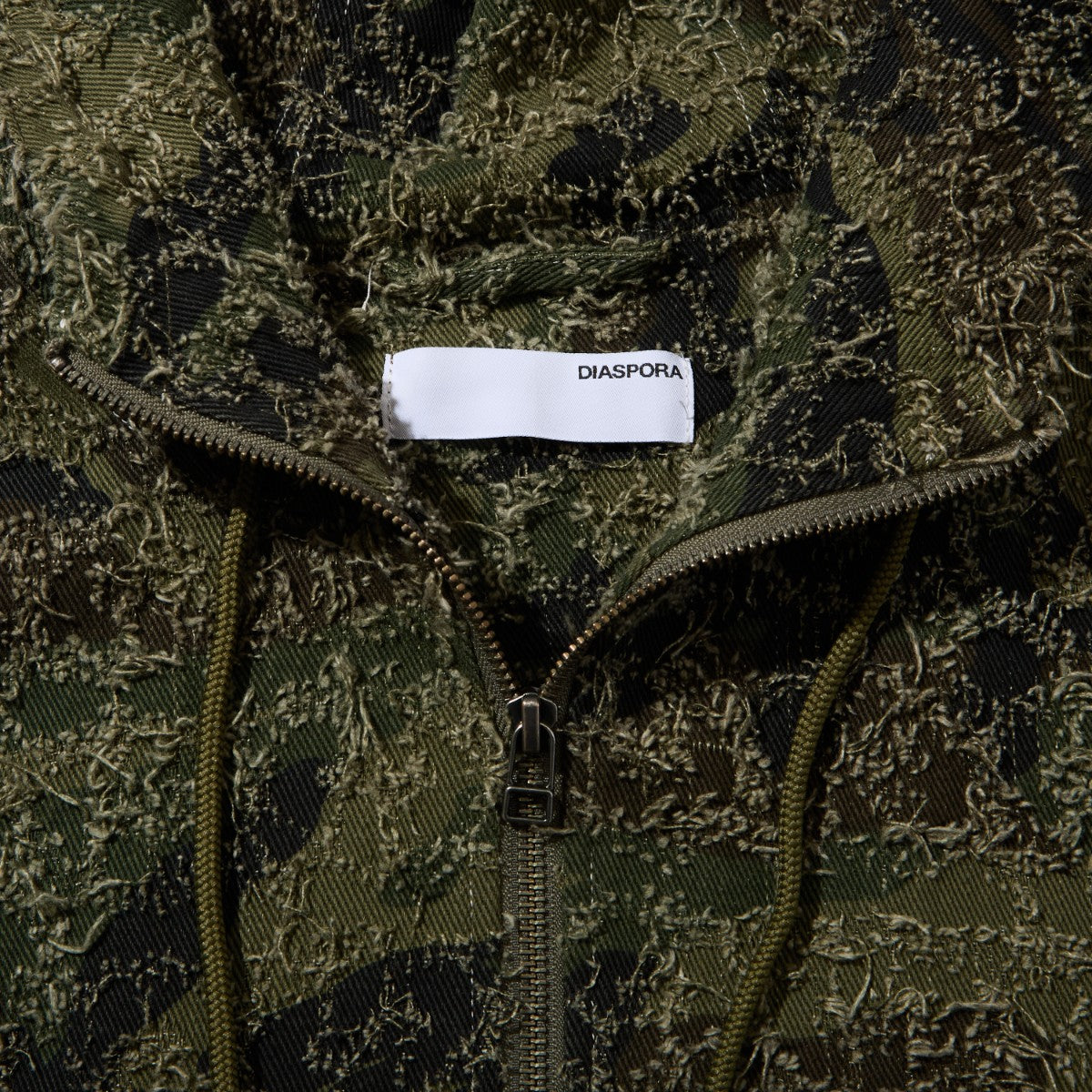 Diaspora skateboards Starbury Parka ディアスポラ スケートボード スターベリーパーカー DSP-26SS-0T02【メンズ フード付きジャケット パッチワークデニム カモフラージュ柄 ボックスシルエット ドローコード仕様 26SS】