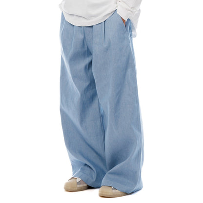 Sandinista Light Denim Easy Baggy Pants サンディニスタ ライト デニム イージー バギー パンツ 60426PS01-BT【メンズ イージーパンツ バギーシルエット ストレートデニム 26SS】