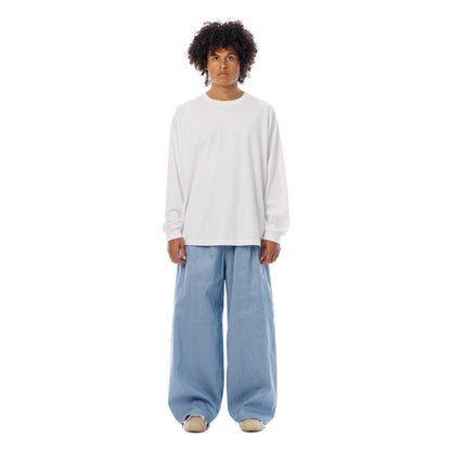 Sandinista Light Denim Easy Baggy Pants サンディニスタ ライト デニム イージー バギー パンツ 60426PS01-BT【メンズ イージーパンツ バギーシルエット ストレートデニム 26SS】