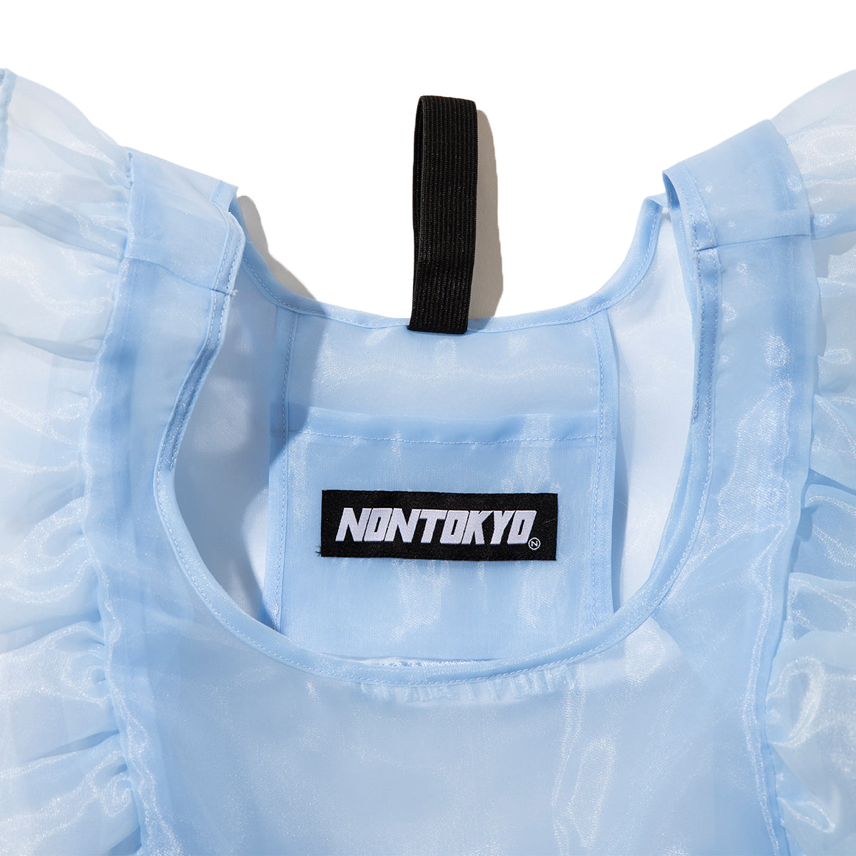 NON TOKYO SHEER FRILL BAG ノントーキョー シアー フリル バッグ NON-26S-0339【レディース シアー素材 ポリエステル 収納可能 26SS】
