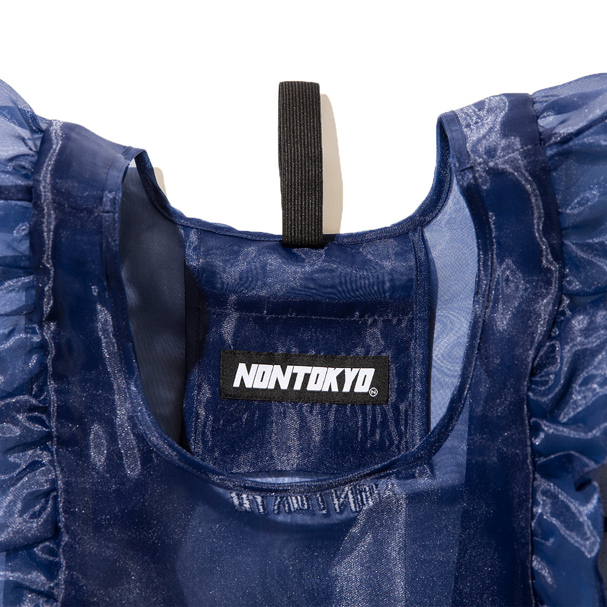 NON TOKYO SHEER FRILL BAG ノントーキョー シアー フリル バッグ NON-26S-0339【レディース シアー素材 ポリエステル 収納可能 26SS】