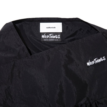 naokitomizuka WILD THINGS poncho with scarf ナオキトミヅカ WILD THINGS ポンチョ ウィズ スカーフ GRNTB022【レディース ポンチョ ナイロン素材 コラボ 26SS】