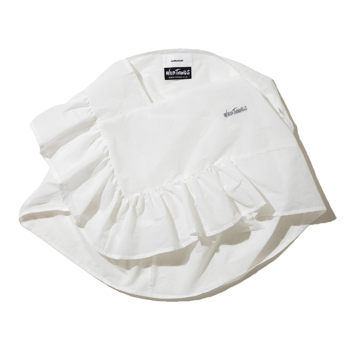 naokitomizuka WILD THINGS poncho with scarf ナオキトミヅカ WILD THINGS ポンチョ ウィズ スカーフ GRNTB022【レディース ポンチョ ナイロン素材 コラボ 26SS】