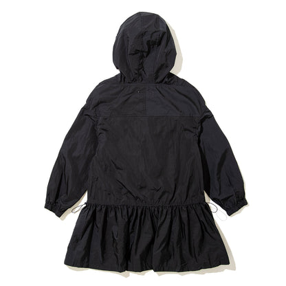 naokitomizuka Nylon frilled mountain parka ナオキトミヅカ ナイロン フリルド マウンテン パーカー GRNTJ008【レディース ナイロン素材 フリル フード 26SS】