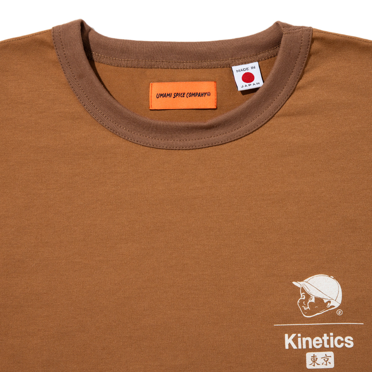 UMAMI SPICE COMPANY SP CORPORATE TECH SS T-SHIRT for Kinetics ウマミスパイスカンパニー SP コーポレートテック SS Tシャツ for Kinetics USCKSP05【メンズ 日本製 半袖 吸水速乾性 防シワ性 26SS】