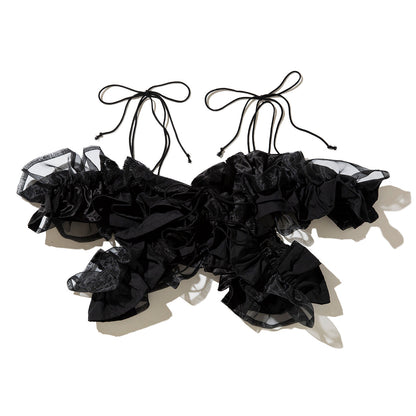 MIYAO Frill Bustier ミヤオ フリルビスチェ MEBL-01【レディース レース オーガンジー 製品洗い 26SS】
