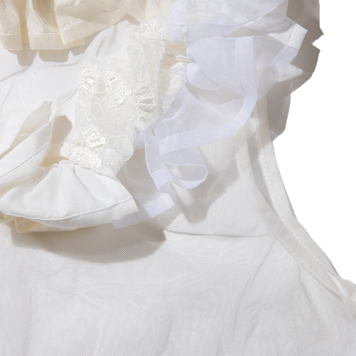 MIYAO Frill Top ミヤオ フリル トップ MEBL-02【レディース レース オーガンジー 製品洗い 26SS】
