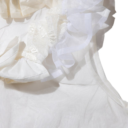 MIYAO Frill Top ミヤオ フリル トップ MEBL-02【レディース レース オーガンジー 製品洗い 26SS】