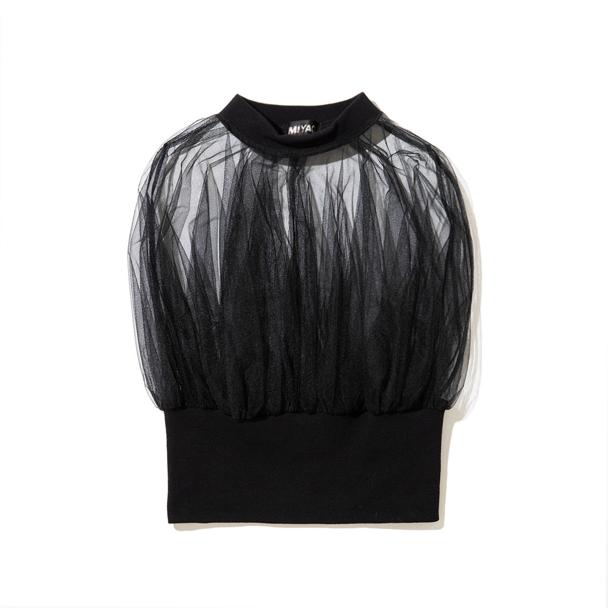MIYAO Tulle Top ミヤオ チュール トップ MEBL-05【レディース ナイロン素材 コットン素材 チュール 26SS】