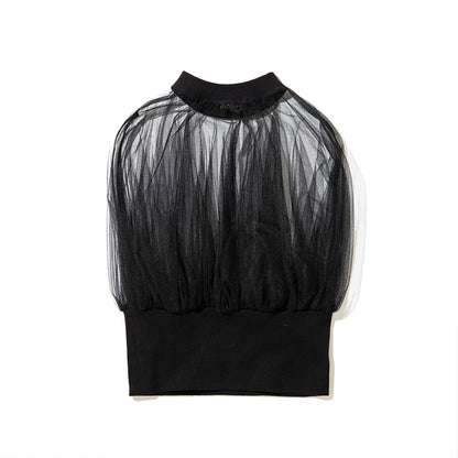 MIYAO Tulle Top ミヤオ チュール トップ MEBL-05【レディース ナイロン素材 コットン素材 チュール 26SS】