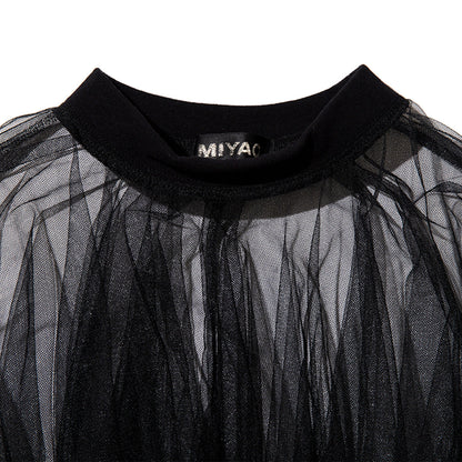 MIYAO Tulle Top ミヤオ チュール トップ MEBL-05【レディース ナイロン素材 コットン素材 チュール 26SS】