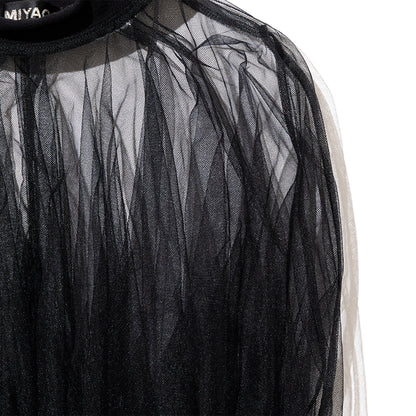 MIYAO Tulle Top ミヤオ チュール トップ MEBL-05【レディース ナイロン素材 コットン素材 チュール 26SS】