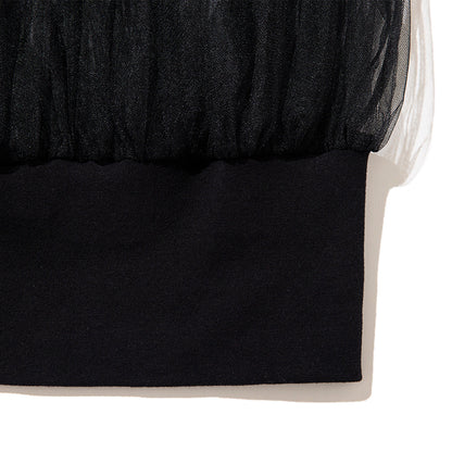 MIYAO Tulle Top ミヤオ チュール トップ MEBL-05【レディース ナイロン素材 コットン素材 チュール 26SS】