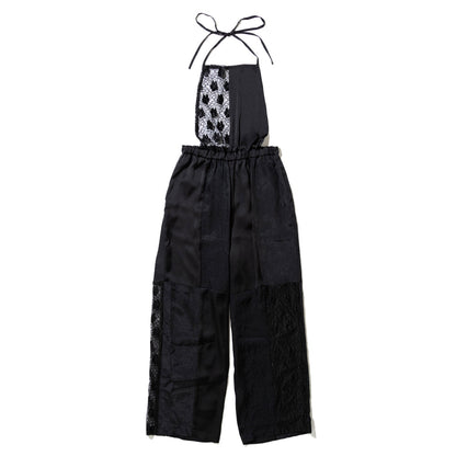 MIYAO Halter Neck Salopette ミヤオ ホルターネックサロペット MEPT-01【レディース レース ポケット 26SS】
