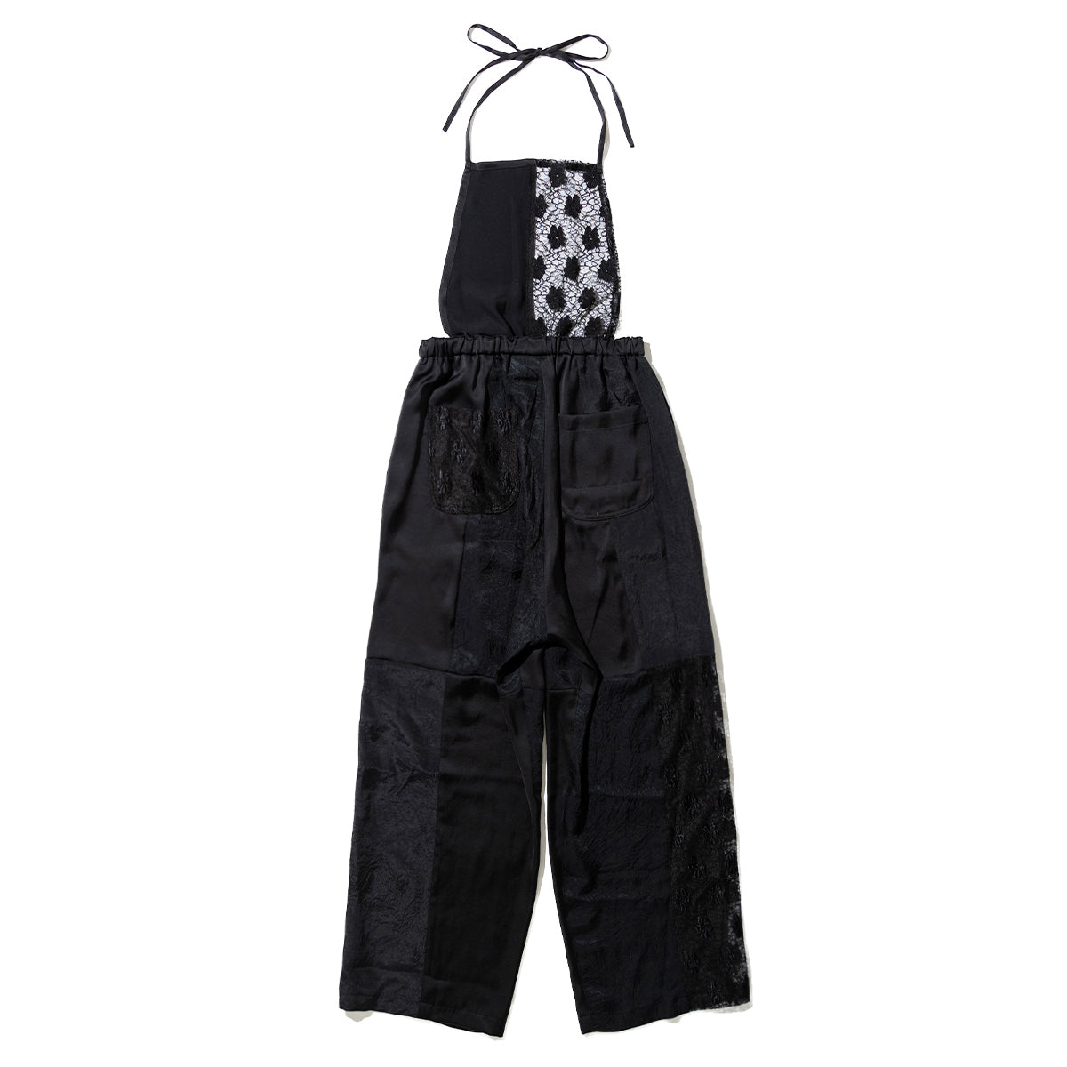 MIYAO Halter Neck Salopette ミヤオ ホルターネックサロペット MEPT-01【レディース レース ポケット 26SS】